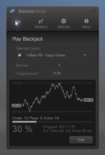 Windows 8 BonusMiner Blackjack bot 1.0 full Windows 8 BonusMiner Blackjack bot full
